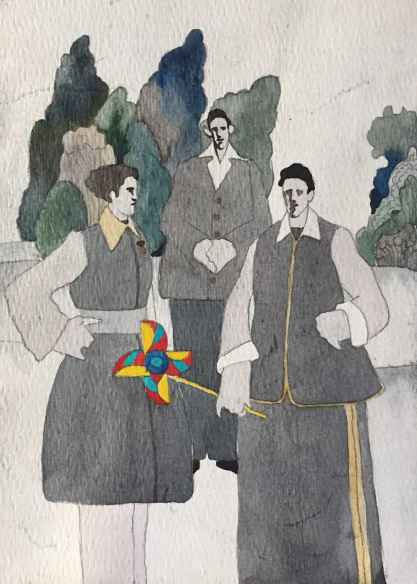 3 boys Watercolor on paper alisa duda (86)
