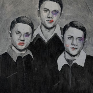 3 boys oil on paper alisa duda (4)