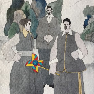3 boys Watercolor on paper alisa duda (86)