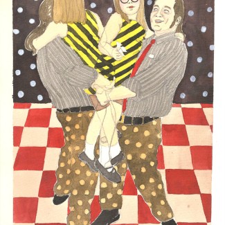 father daughter dance watercolor alisa duda