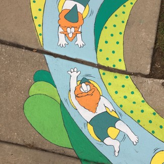 gnomes in elgin 1 mural alisa duda