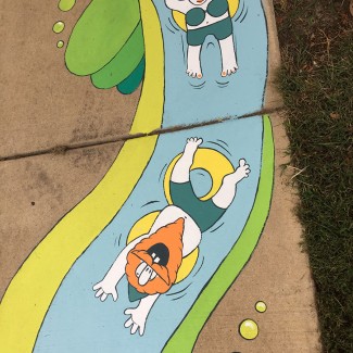 gnomes in elgin 2 mural alisa duda