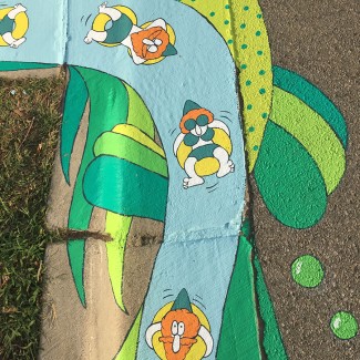 gnomes in elgin 3 mural alisa duda