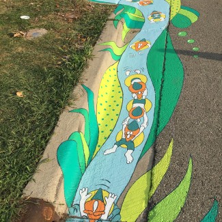 gnomes in elgin 5 mural alisa duda