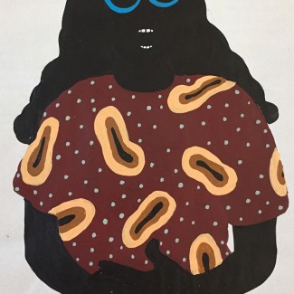 in my opinion acrylics on print alisa duda