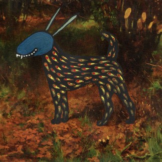 one dog acrylics on print alisa duda
