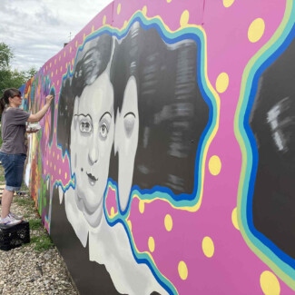 painting stefania mural