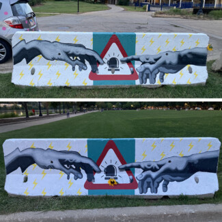 jersey barriers elgin 2025 warning