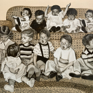 little kittens 14x11.5 oil on board 2026